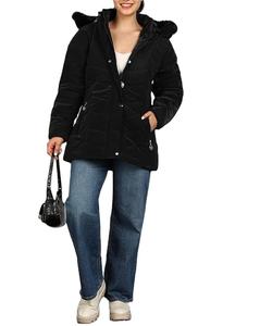 Doudoune légère en nylon compressible pour femmes respirante matelassée Style hiver imperméable bulle caractéristique support Look décontracté - Product Image 4