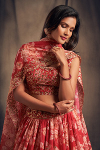 高需求节日准备设计师Lehenga Choli非常适合印度出售的庆祝活动和招待会 - Product Image 2