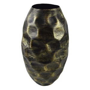 Soporte de florero de aluminio de diseño nórdico, decoración lujosa para el hogar con acabado negro, el mejor precio disponible - Product Image 6