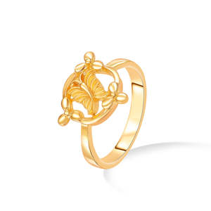 Emerald Cut Platinum 14K Rhodium Plated <b>Statement</b> <b>Ring</b> for Women - Product Image 3
