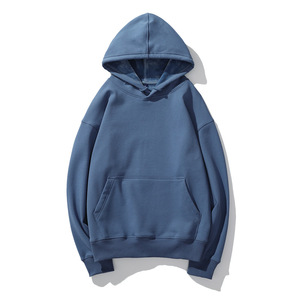 Vente en gros de sweats à capuche de haute qualité sweat à capuche épais unisexe couleur unie hommes et femmes poids lourd 2 pièces jogging - Product Image 6