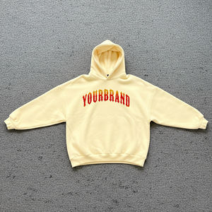 Sudadera con Capucha de Estilo Urbano, Lavado Pesado, Vintage, para Mujer, Talla Grande, con Estampado Lavado al Ácido, Tejido Grueso de Felpa Francesa, Servicio OEM - Product Image 1