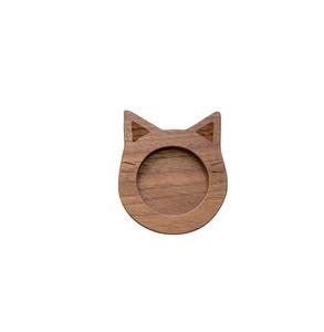 Juego de 6 posavasos rústicos de madera tallada para gatos, pieza de diseño para gatos, superventas - Product Image 6