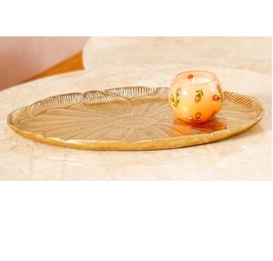 Bandeja Metálica de Lujo para Cocina y Catering, Bandeja de Servicio con Aspecto Elegante para Pastel, Pasta, Pizza, Bandeja Metálica Decorativa - Product Image 5