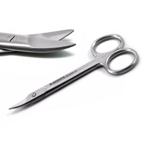 Tijeras de corona curva de abeja de alta calidad, tijeras de goma de tejido de corte de alambre, herramientas de laboratorio quirúrgico Dental - Product Image 1