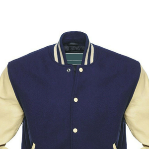 High Quality Custom Logo Men Letterman Jackets with Stand Collar Front Position - Product Image 5