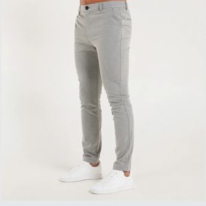 Halle Chino - Slim พอดีกับข้อเท้า, มี4กระเป๋า, 5ห่วงเข็มขัด, แพทช์ด้านหลังหนังเทียม, และการออกแบบซิปบิน - Product Image 1