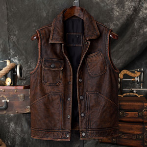 Chaleco de Cuero Casual para Hombre, Estilo Player, Transpirable, Impermeable, Resistente al Viento, Ecológico, Ropa de Invierno - Product Image 3