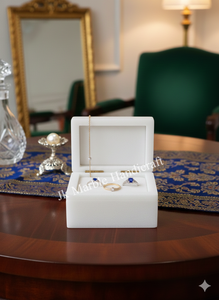 Customized Marble Jewelry <b>Storage</b> <b>Box</b> Floral Pattern Rectangle Handcrafted Natural Spot Good Quality Wholesale Best - Product Image 3