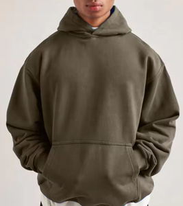 High Quality Custom Heavy Weight Winter Street Wear Knit Polyester/Cotton Blank <b>Pullover</b> <b>Men</b> Hoodie Quick Dry Breathable Pocket - Product Image 4