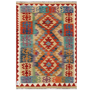 Juego de Alfombras Kilim de Maimana, Afganistán, 129 x 89 cm - Product Image 1