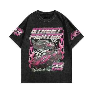 DTG เสื้อพิมพ์ลายสำหรับผู้ชายงานศิลป์สุดสร้างสรรค์ผ้าฝ้ายระบายอากาศได้ดีมีความทนทานดีไซน์สตรีทแวร์สีสันสดใสไม่เหมือนใคร - Product Image 1