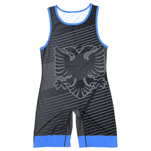 Venta al por mayor de fábrica: Singlet de lucha elástico, transpirable y de secado rápido con diseño personalizado para gimnasio, levantamiento de pesas y powerlifting. - Product Image 1