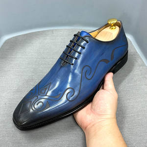 Chaussures habillées en cuir pour hommes de haute qualité, anti-rides, imperméables, faciles à nettoyer, durables, pour le bureau et les mariages. - Product Image 3