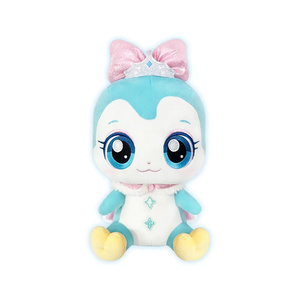 Peluche Teenieping Snowping 25 cm pour filles, animal en peluche doux avec nœud rose et yeux bleus - Product Image 1