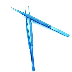 Pinzas de Punta de Anillo de Titanio de Alta Calidad de 18 cm, Instrumentos de Microcirugía Ocular, Pinzas de Oftalmología de Punta de Anillo de Orificio Fino - Product Image 4