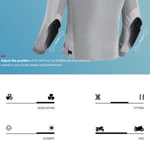 Chaqueta de Motociclismo Blindada Softshell para Hombre, Ropa Exterior Ligera y Resistente al Viento con Reflectante y Seguro Jersey de Carreras Ajustable - Product Image 5