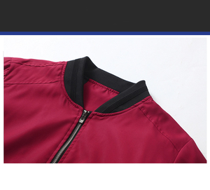 เสื้อแจ็คเก็ตบอมเบอร์ผู้ชายสำหรับฤดูหนาว กันน้ำ กันลม แบบกลับด้านได้ ระบายอากาศได้ดี มีซิป คอตั้ง ผ้าแคนวาส โลโก้ด้านหน้า สไตล์ลำลอง คุณภาพสูง - Product Image 6