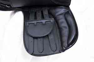 Selle de cheval en cuir véritable de qualité supérieure avec logo personnalisé, selle d'équitation confortable, tissu standard - Product Image 2