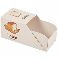 Boîtes en papier kraft jetables de luxe modernes pour boulangerie, pain, gâteaux, biscuits, petit-déjeuner, toasts, sandwichs – Vente en gros, portables
