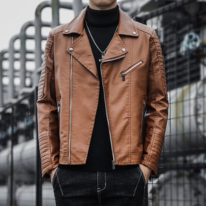 แจ็กเก็ตหนังพรีเมี่ยมสำหรับผู้ชายสำหรับฤดูหนาวดีไซน์ทุกรูปแบบ - Product Image 3