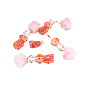 Mocoallure - Set de 12 Brillos Labiales de Conejo con Llavero y Pompón - Maximizador de Brillo Labial de Alto Impacto - Proveedor de Maquillaje Estético Kawaii - Product Image 2
