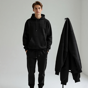 Ensemble de survêtement d'hiver pour homme, design personnalisé de haute qualité, effet usé, avec logo personnalisé, luxueux, respirant, 100% coton - Product Image 6