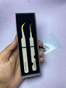 Pinzas para Pestañas de Acero Inoxidable de Alta Precisión, Antimagnéticas, con Mango Cómodo de 10 mm, Precios de Fábrica - Product Image 5