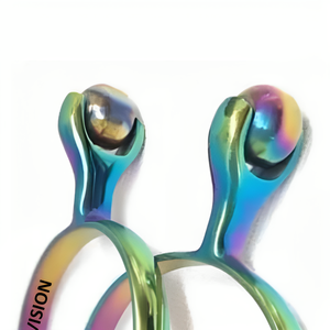 Nouvel arrivage Éperon anglais Éperons de cheval multicolores en acier inoxydable lisse Roller Ball Accessoire de selle de cheval arc-en-ciel léger - Product Image 2