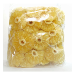 Anneaux d'ananas séchés moelleux, tranches d'ananas séchées naturelles, ananas séché moelleux de haute qualité à faible teneur en sucre, tranché avec un procédé AD - Product Image 1
