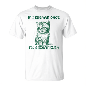 Maglietta Promozionale a Tema Gatto: Se faccio una sciocchezza una volta, lo farò per sempre - Product Image 2