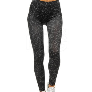 Leggings deportivos transpirables de cintura alta para mujer, nuevo diseño personalizado con patrón sólido - Product Image 1
