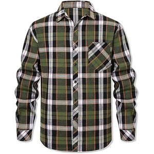Chemise en flanelle pour homme tendance, sur mesure, légère, facile à porter, respirante, confortable, en matériau durable - Product Image 1
