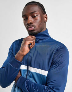 Trajes Deportivos de Invierno de Felpa Técnica con Bloques de Color al por Mayor, Traje Deportivo con Cremallera para Hombre - Product Image 3