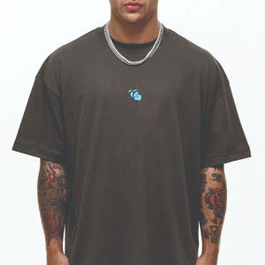 Camiseta con logotipo personalizado de calidad superior para hombre Camiseta estampada lisa de gran tamaño: 100% algodón Fabricado Excellence - Product Image 6