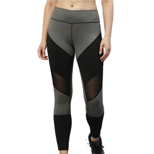 Leggings de Cintura Alta Elástica para Mujer, Color Sólido, Material Transpirable de Spandex/Poliéster para Correr, Yoga y Ejercicio en el Gimnasio - Product Image 1