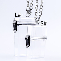 Étui à cigarettes transparent avec sangle de cou personnalisée, étanche, pochette de rangement pour briquet, style Ins, accessoires de fumeur portables