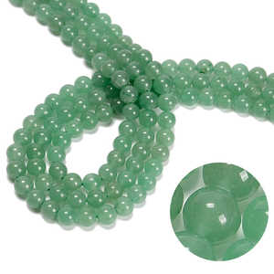 Perles en vrac Beadsnfashion MGB-170, 8 mm, rondes, en aventurine verte, pour la fabrication de bijoux DIY - Product Image 5