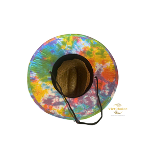 Sombrero de paja de Vietnam con logotipo personalizado, sombrero de vaquero para hombres y mujeres, pesca, playa, surf, salvavidas, para niños - Product Image 1
