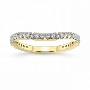 Anillo de Eternidad Completo Equilibrado con Diamantes Cultivados en Laboratorio de 0.38 Ct Tw, Oro Sólido de 14K, Color FG, Claridad VS, Ritmo de Diamantes de 29 Unidades - Product Image 2