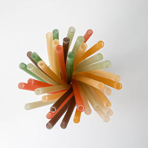 Edible rice drinking straw wholesale compostable eco friendly disposable drink straws barware accessories - Product Image 2
