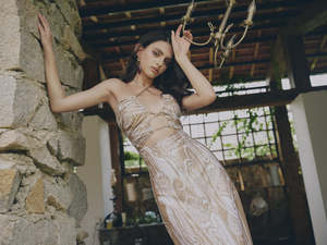 Vestido Solara listo para enviar Vestido recortado de estilo feminista romántico sexy Marca local de moda de gama alta de Vietnam - Product Image 2