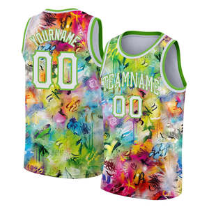 Maillot de basket-ball imprimé par sublimation de haute qualité OEM en gros 2025, design unisexe, logo personnalisé confortable, respirant, séchage rapide - Product Image 1