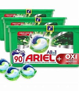 Detergente de lavado líquido para ropa, fragancia floral y limón, desechable, empaquetado al por mayor, para Ariel 160 Pods - Product Image 2