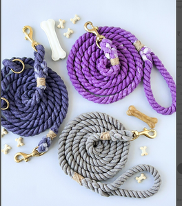 Solid Cotton <b>Dog</b> Rope <b>Leash</b> Pet Supplies Accessory Customized Colored Cotton Rope Handmade <b>Dog</b> <b>Leash</b> Pet <b>Leash</b> Set - Product Image 3