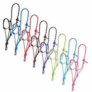 Durable Nylon <b>Rope</b> Halter Beaded Noseband Matching Lead <b>Rope</b>-Premium Equestrian Gear (Customized Color) - Product Image 5