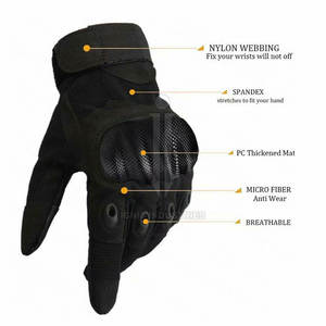 Gants tactiques respirants durables de vente chaude Gants tactiques confortables de haute performance - Product Image 4