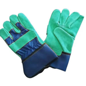 ถุงมือหนังวัวผ่าข้างแบบหนาของแคนาดาเสื้อผ้านิรภัยสะท้อนแสงสำหรับอุตสาหกรรมหนัก - Product Image 4