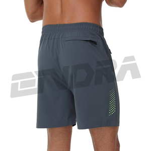 กางเกงวิ่งขาสั้นมีช่องใส่โทรศัพท์สำหรับผู้ชาย กางเกงออกกำลังกายแห้งเร็ว กางเกงออกกำลังกายน้ำหนักเบา กางเกงกีฬาที่ระบายอากาศได้ดี - Product Image 4