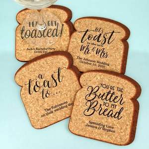 Sous-verres en bois à prix compétitif avec support en cuir Sous-verres en liège et bois pour boissons à sublimation pour dosettes de café - Product Image 6